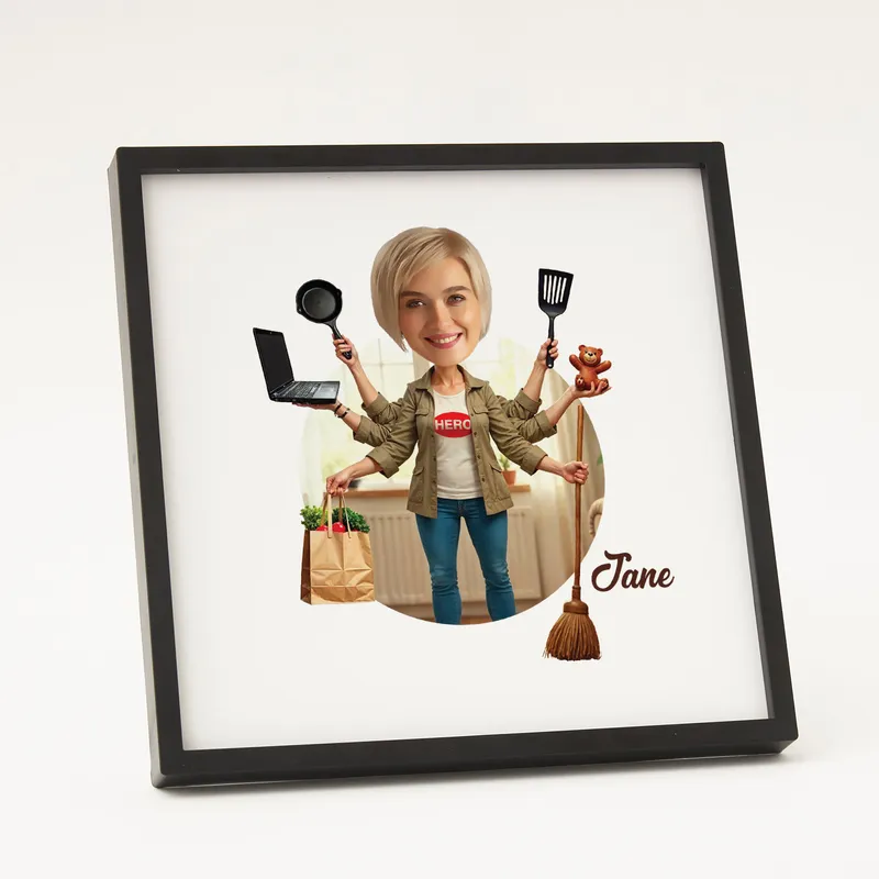Mom of All Trades Custom Hero Wall Frame