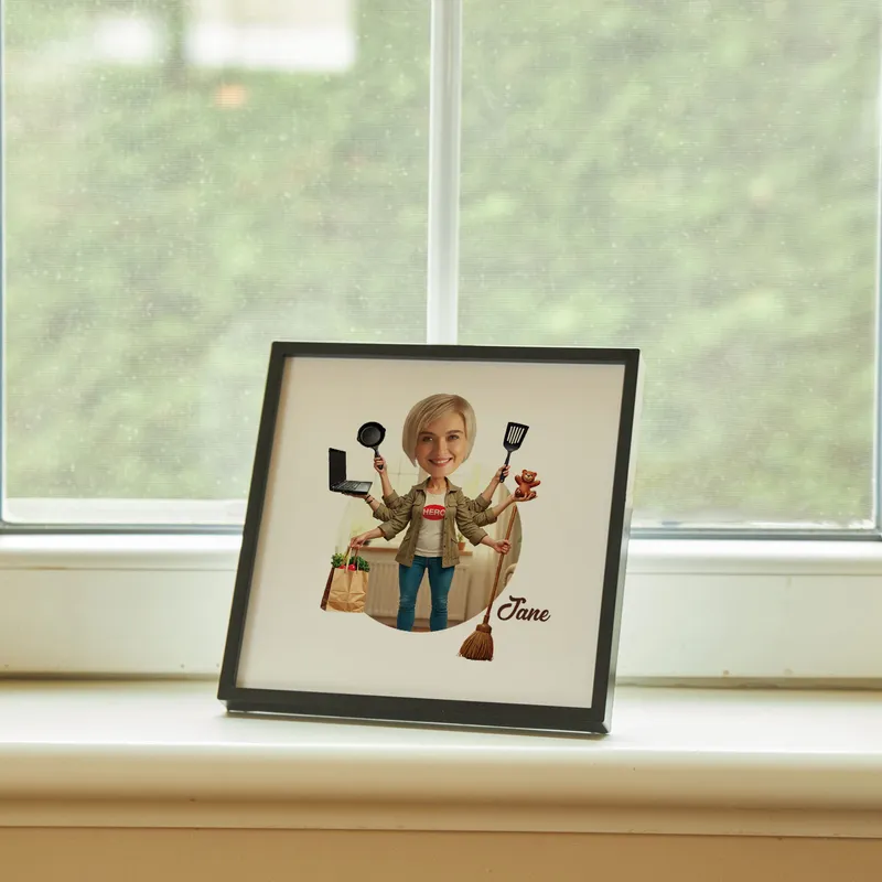 Mom of All Trades Custom Hero Wall Frame