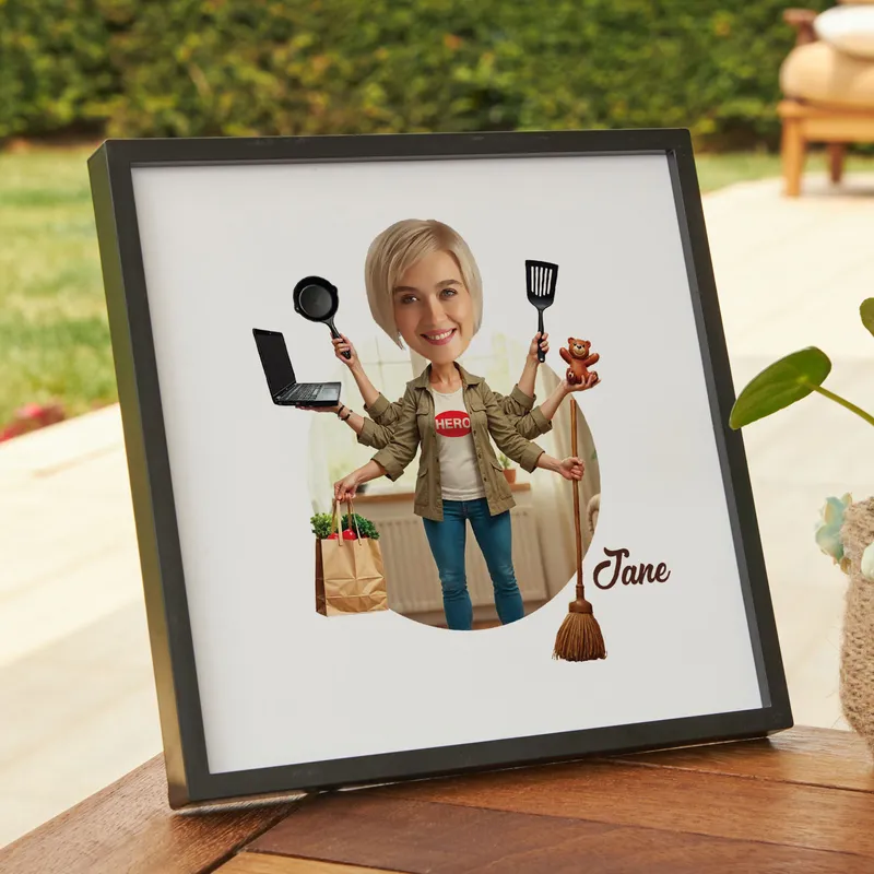 Mom of All Trades Custom Hero Wall Frame