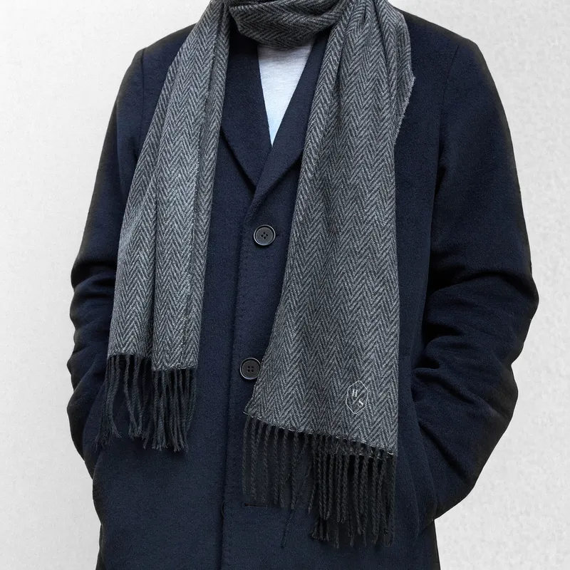 Monogram Designed Embroidered Scarf