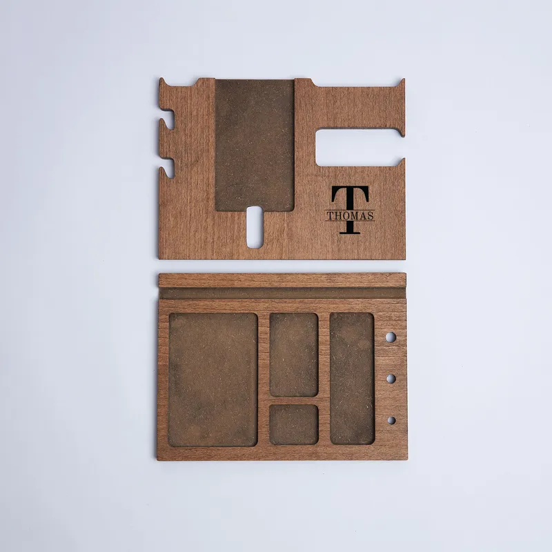 Monogram Letter Printed Personalized Desktop Organizer