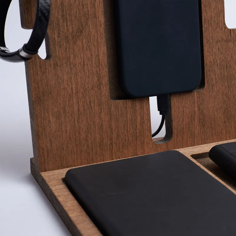 Monogram Name Design Desktop Organizer