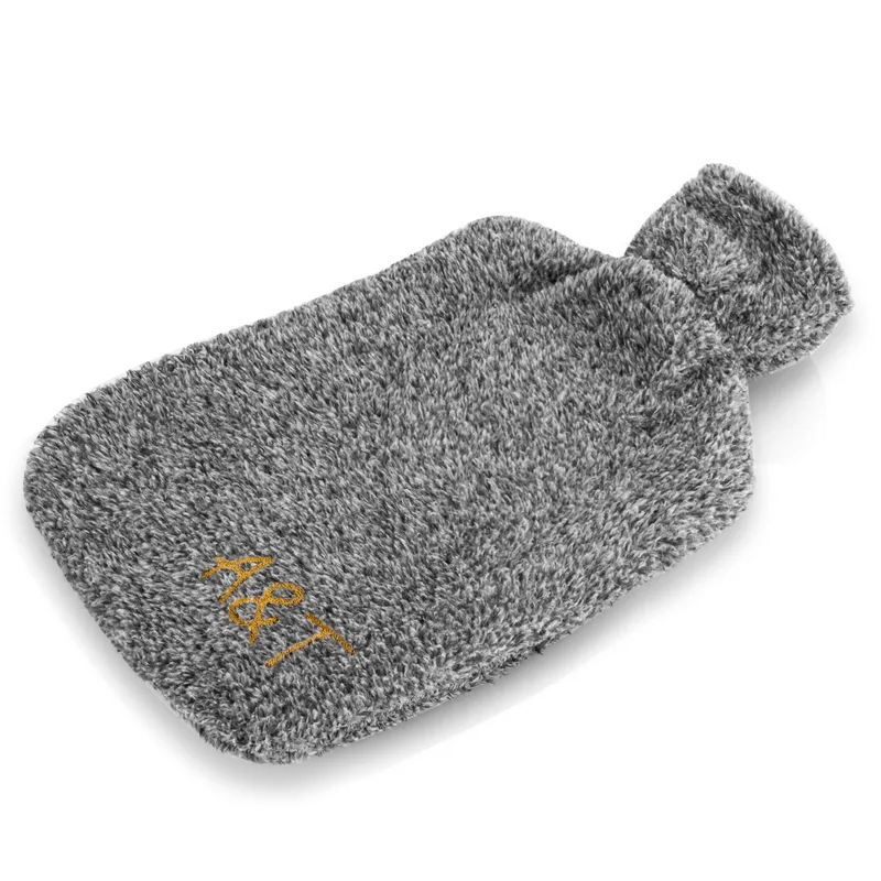 Monogrammed Plush Hot Water Bottle for Couples 14.5 x 8.6