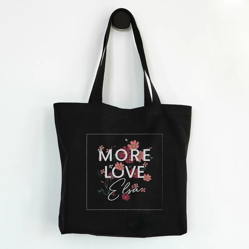 More Love Personalised Tote Bag Gift
