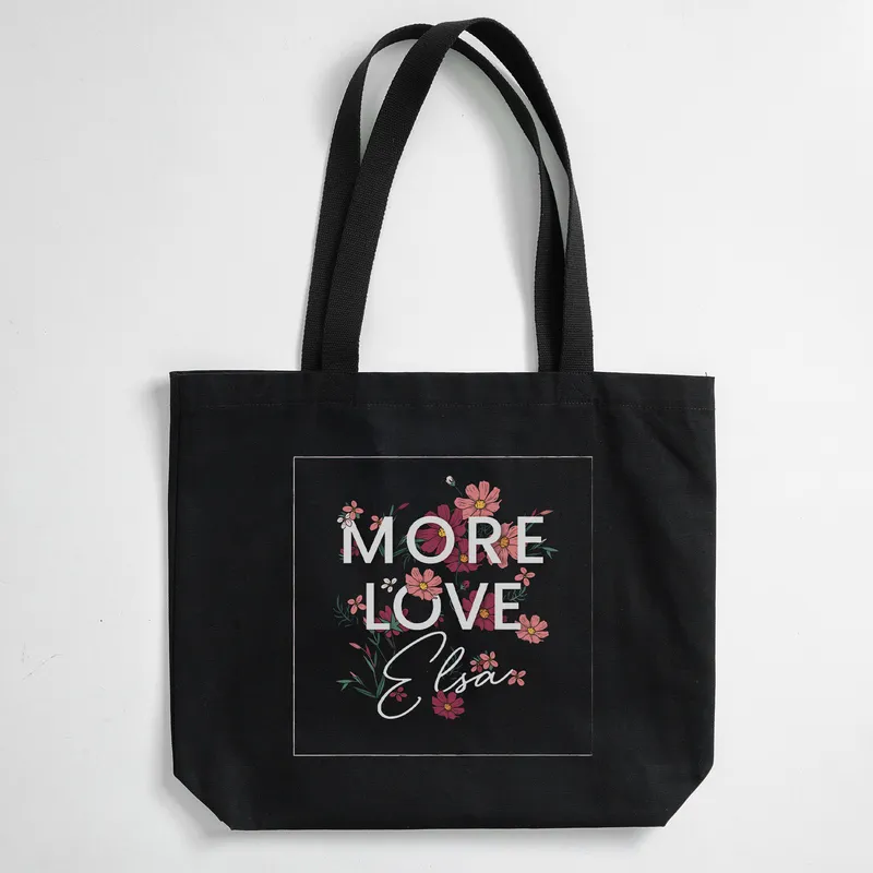 More Love Personalised Tote Bag Gift