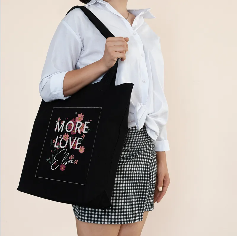 More Love Personalised Tote Bag Gift