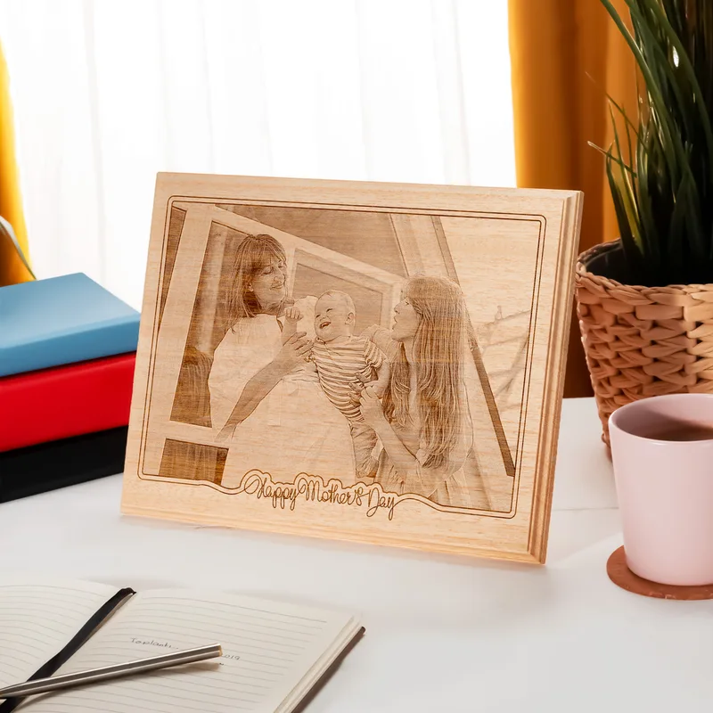 Mother's Day Gift Photo Printed Wooden Photo Frame
