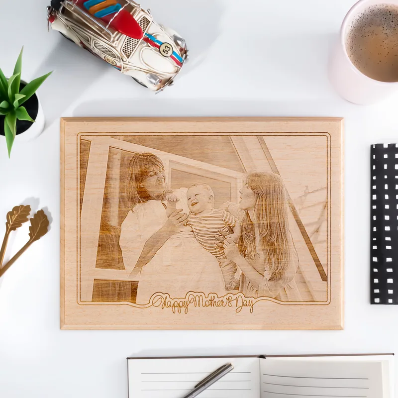 Mother's Day Gift Photo Printed Wooden Photo Frame