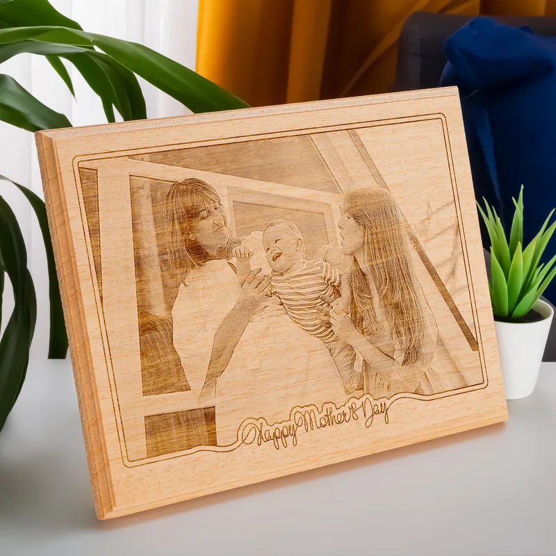 Mother's Day Gift Photo Printed Wooden Photo Frame