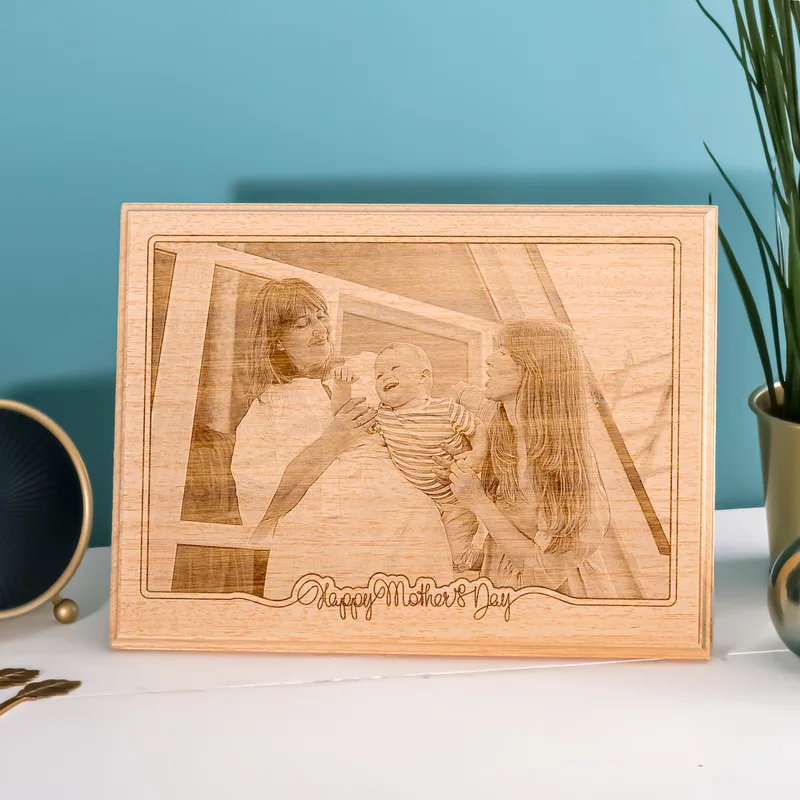 Mother's Day Gift Photo Printed Wooden Photo Frame