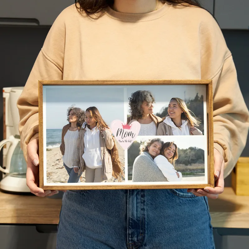 Mother's Day Gift Photo Printed Wooden Serving Tray