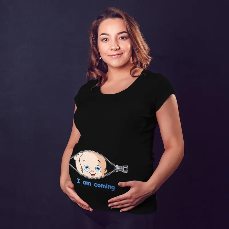 Funny Peekaboo Baby Maternity Announcement T-Shirt