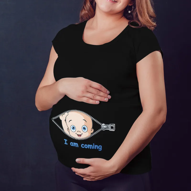 Funny Peekaboo Baby Maternity Announcement T-Shirt