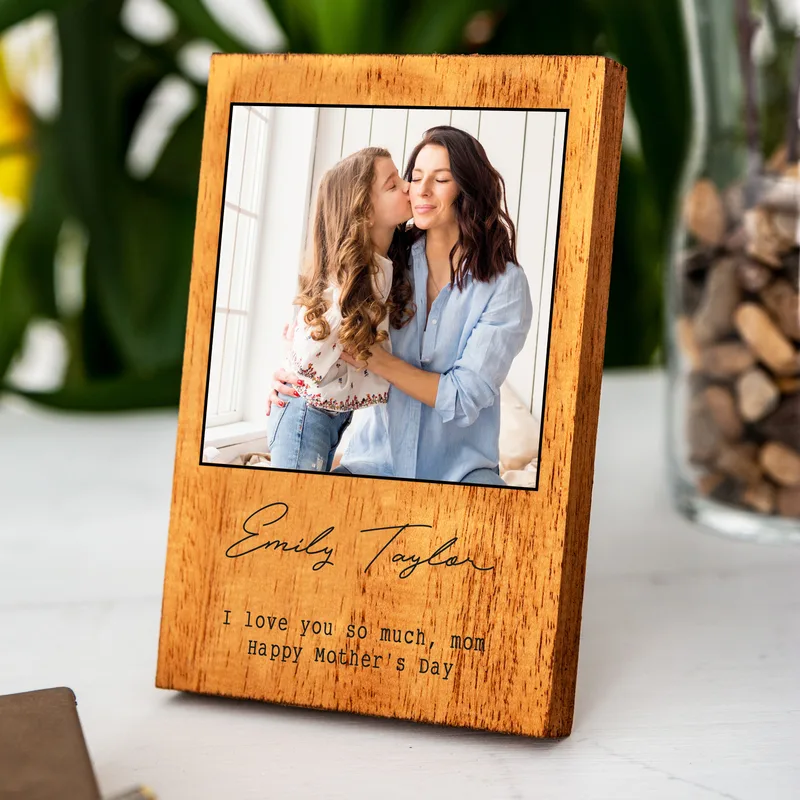 Mother's Day Gifts Photo Printed Solid Wooden Frame