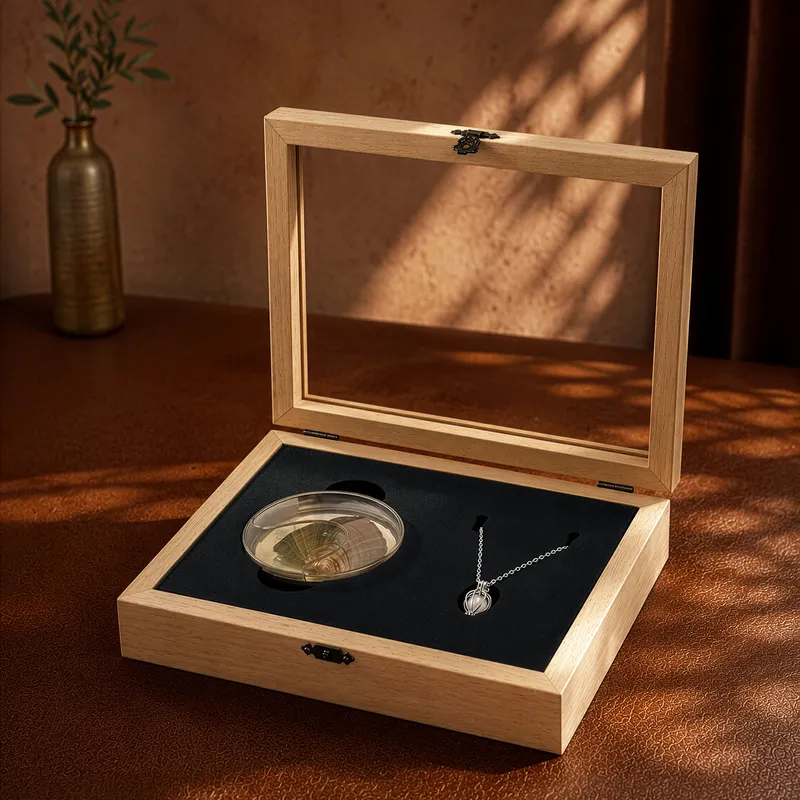 Mother's Day Pearl Necklace with Wooden Gift Box