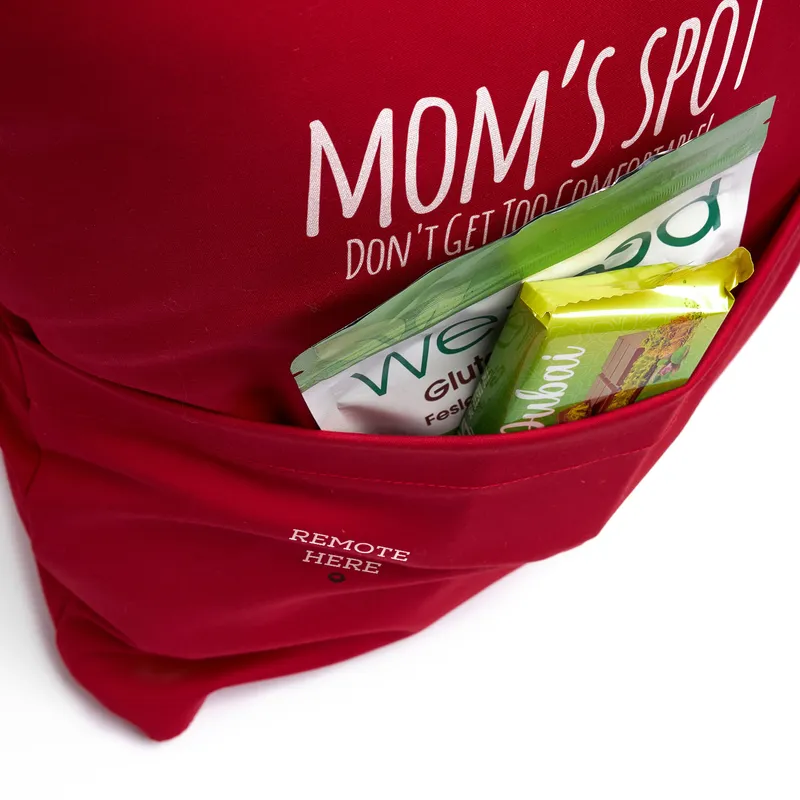 Mother's Day Pillow with Remote and Snack Pockets