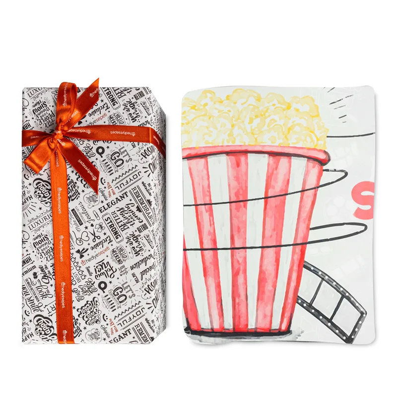 Personalised Movie Night Throw Blanket for Cosy Evenings