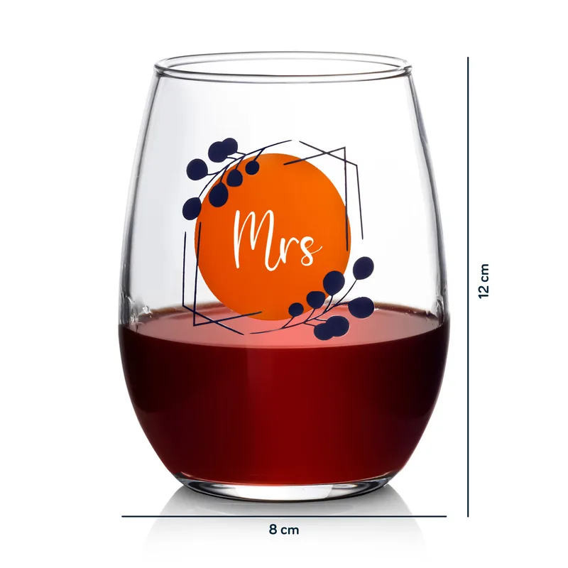 Mr. & Mrs. Wine Glass Set