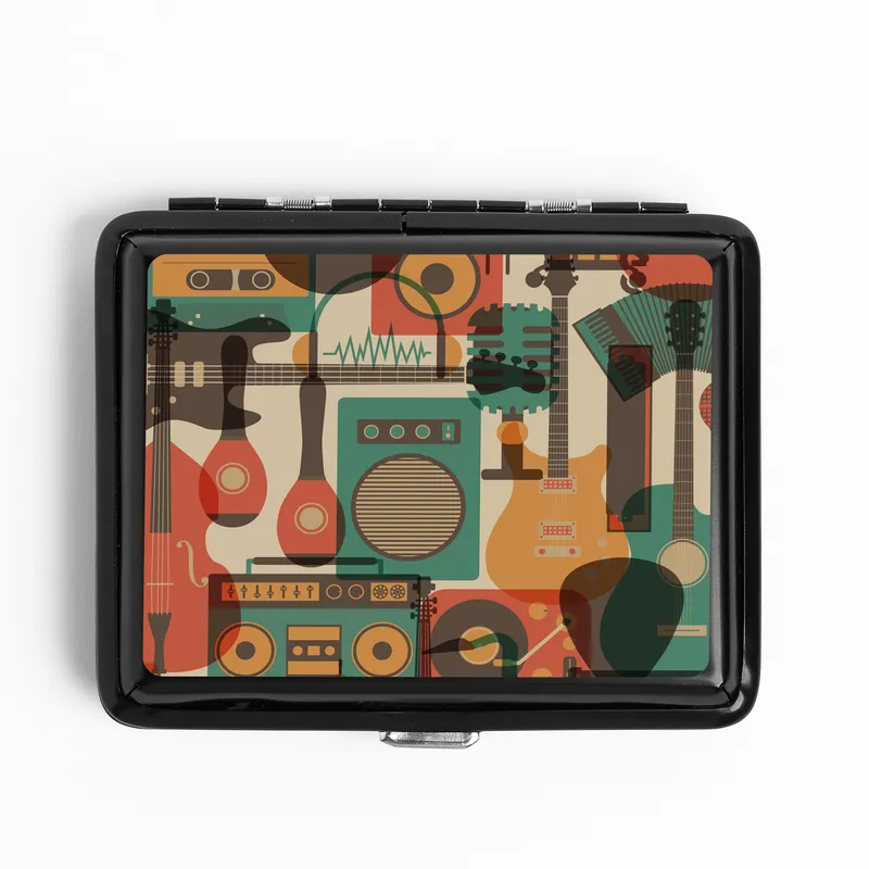 Musical Instrument Design Cigarette Case