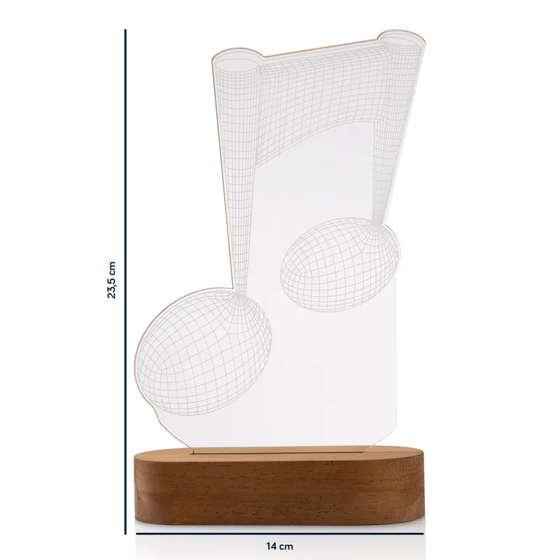 Musical Note Design LED Lamp