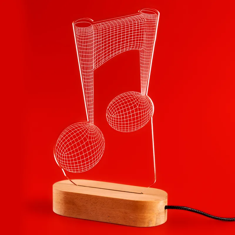 Musical Note Design LED Lamp
