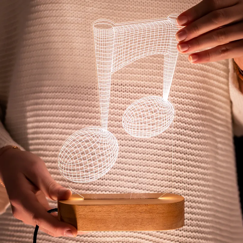 Musical Note Design LED Lamp