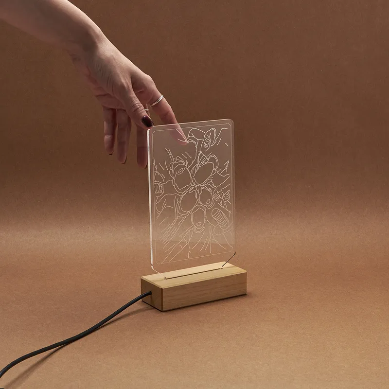 My Infinite Lines – Personalized Line Art 3D Lamp