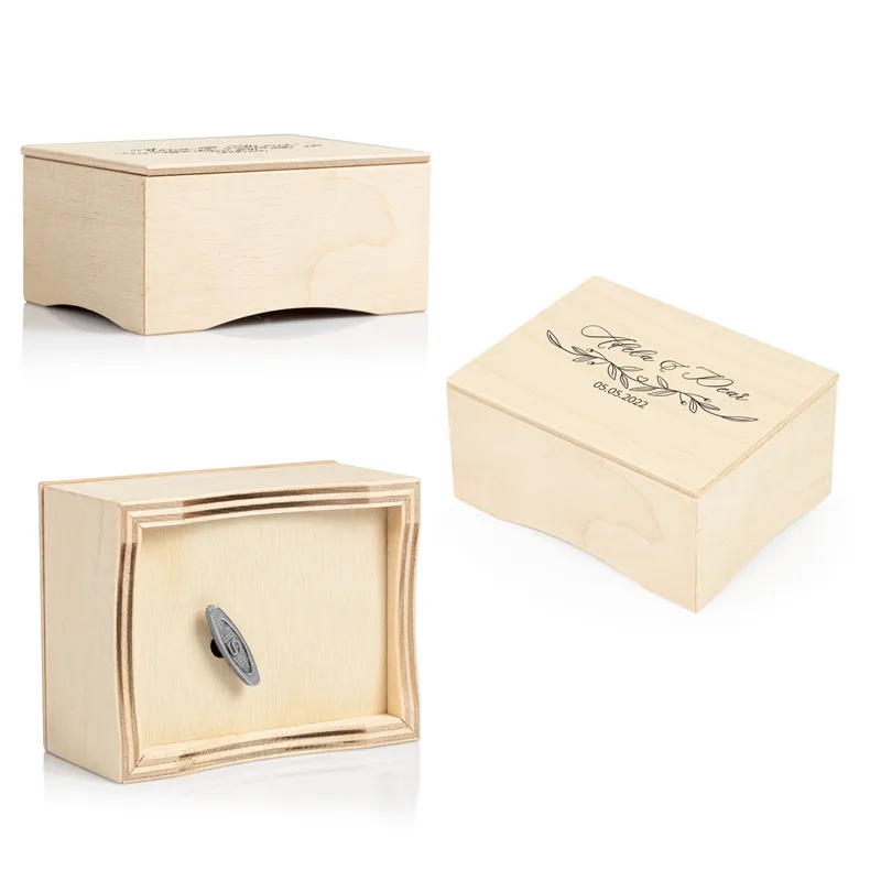 Name and Date Personalized Wooden Music Box