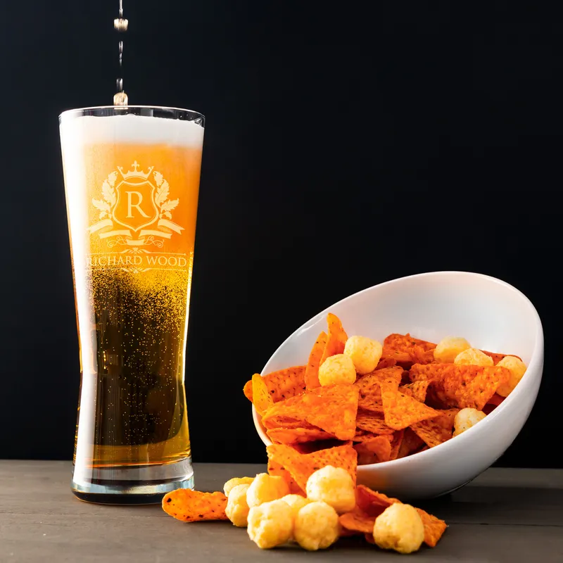 Name and Letter Engraved Beer Glass