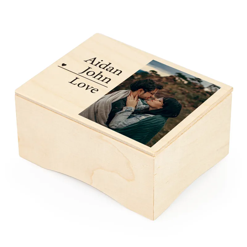 Name and Photo Personalized Wooden Music Box