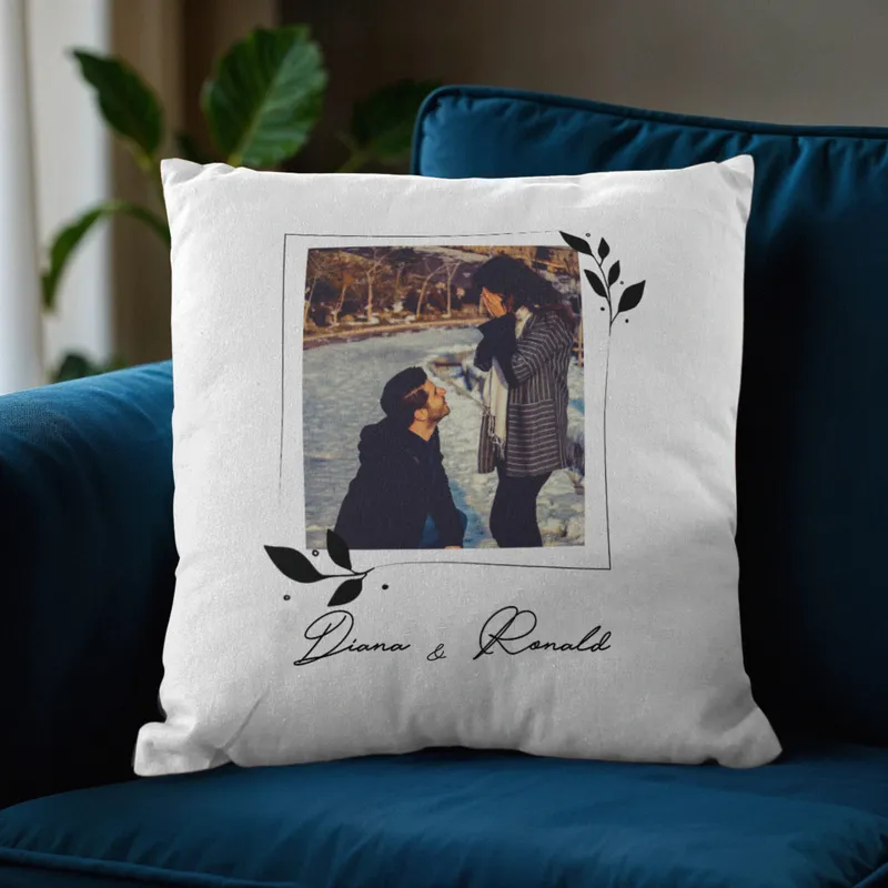 Personalised Photo Cushion with Custom Name – Perfect Gift Idea