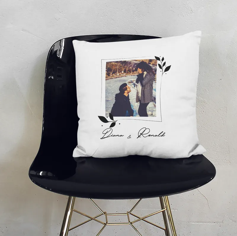 Personalised Photo Cushion with Custom Name – Perfect Gift Idea