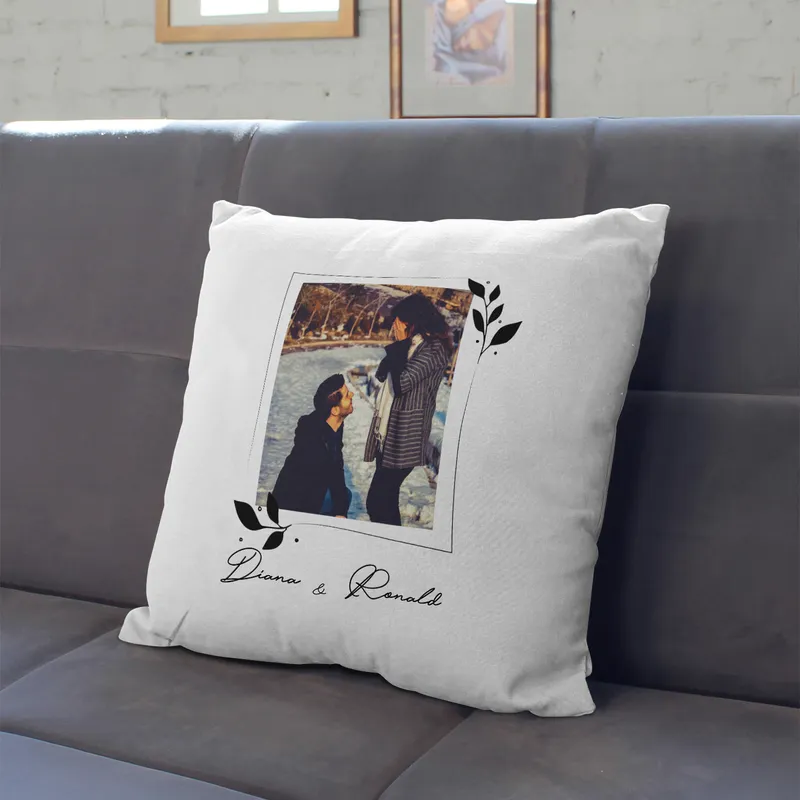 Personalised Photo Cushion with Custom Name – Perfect Gift Idea