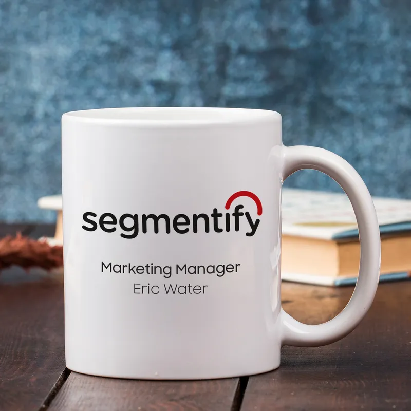 Name and Title Written Corporate Logo Gift Mug Presentation Set