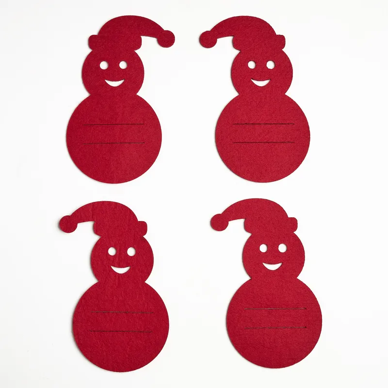 New Year's Snowman 4-Piece Serving Set for Holiday Dining