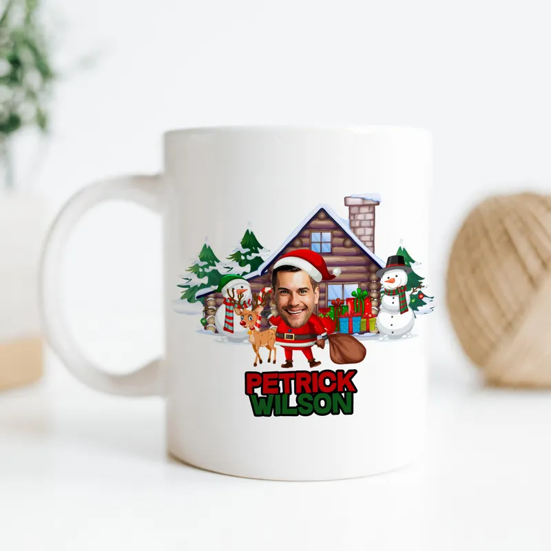 Personalised New Year Cartoon Mug for Family and Friends