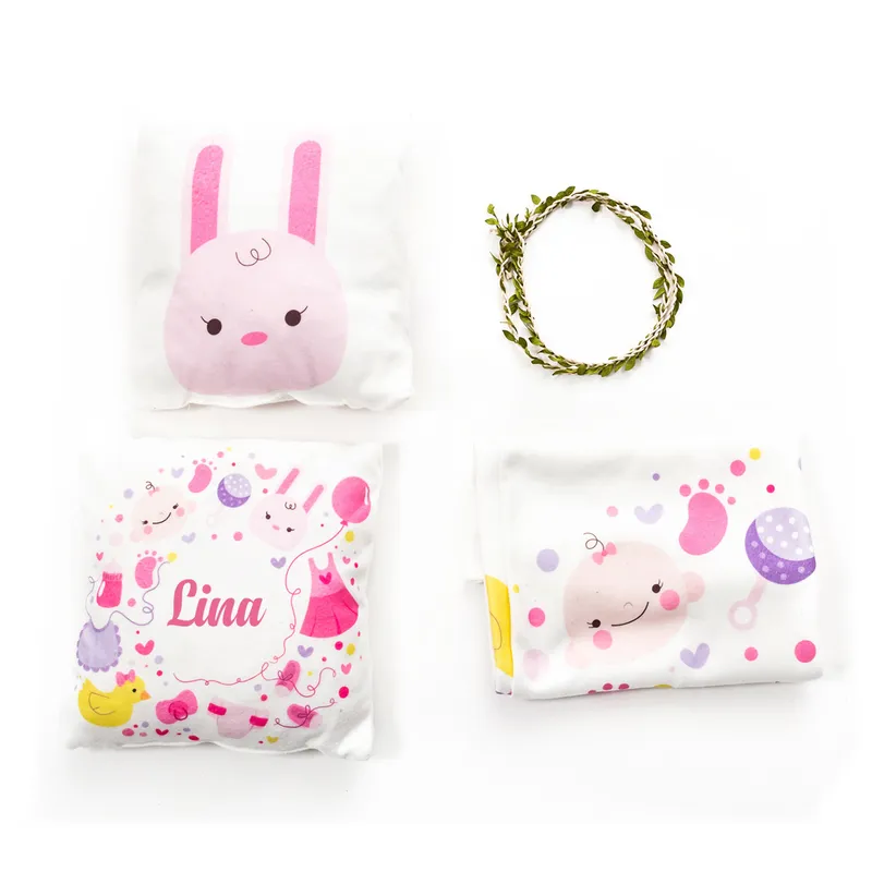 Newborn Baby Girl Baby Birth Gift Monthly Concept Photo Blanket