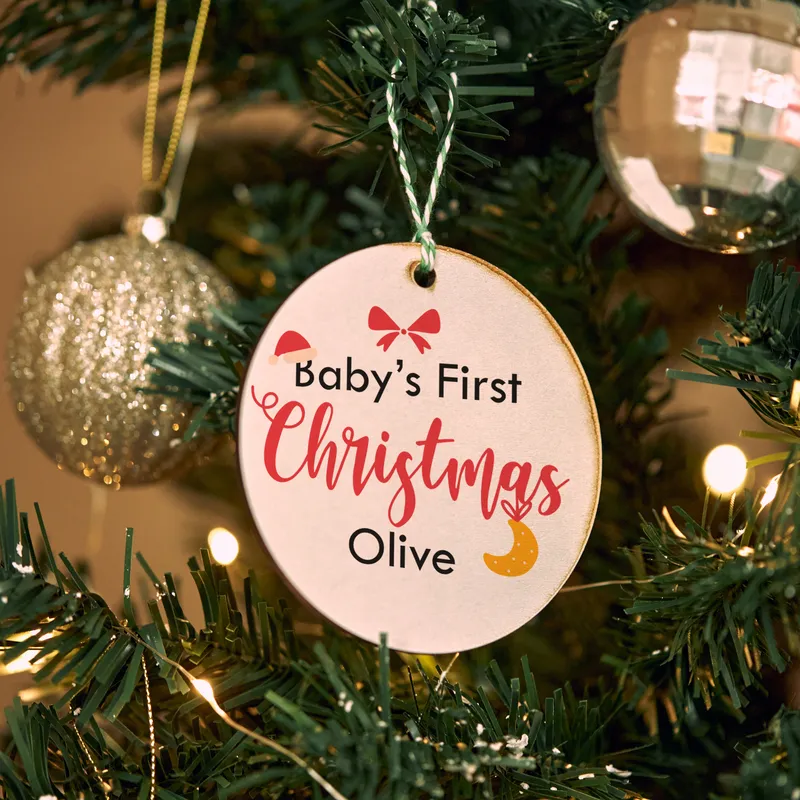 Newborn Design Personalised Decorative Tree Ornament