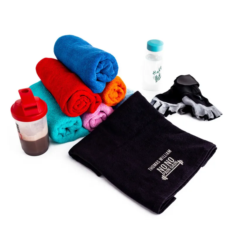 No Pain No Gain Design Personalized Sports Towel With Name