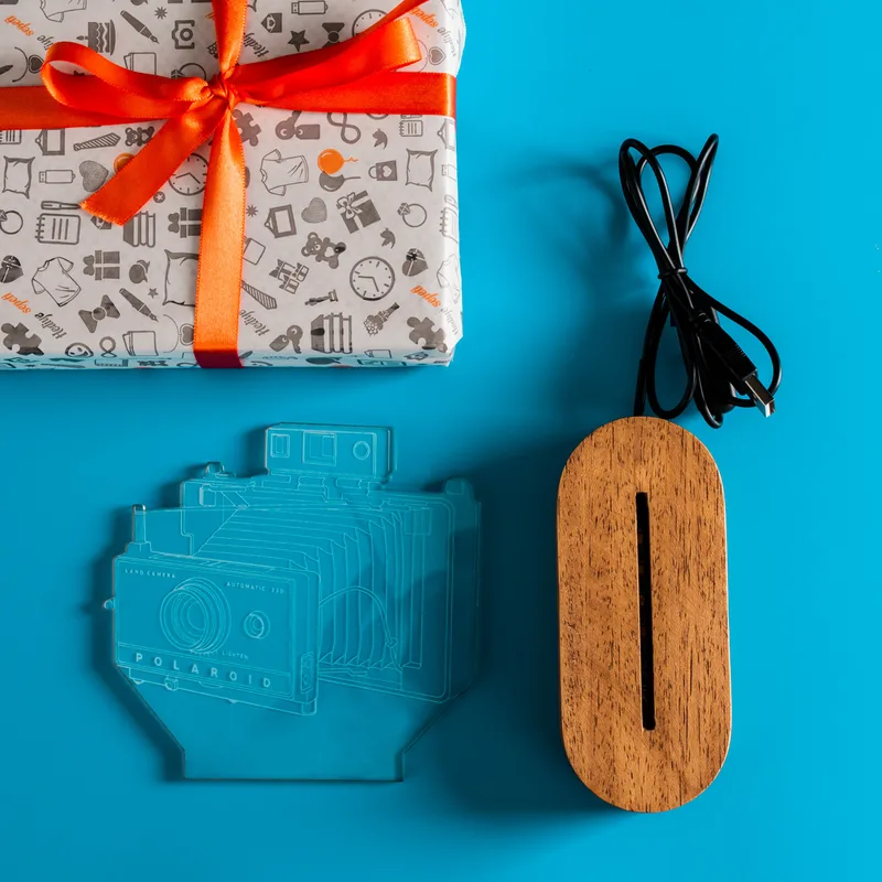 Vintage Camera 3D LED Lamp for Photography Lovers