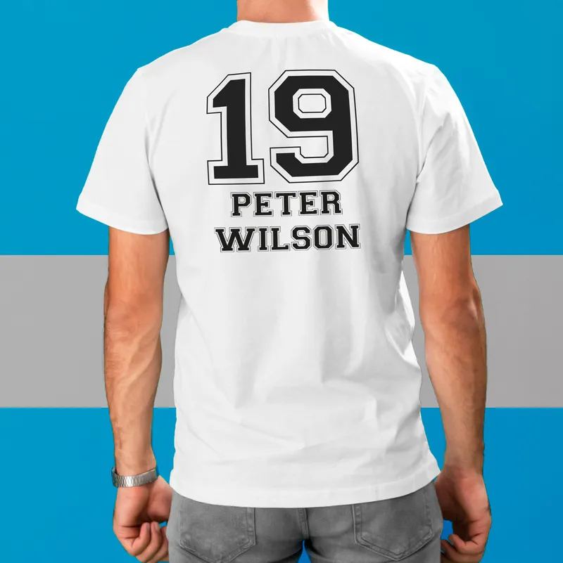 Personalised Name and Number T-Shirt Gift