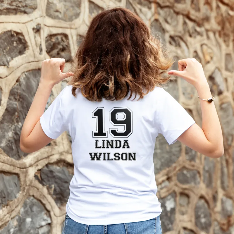 Personalised Name and Number T-Shirt Gift