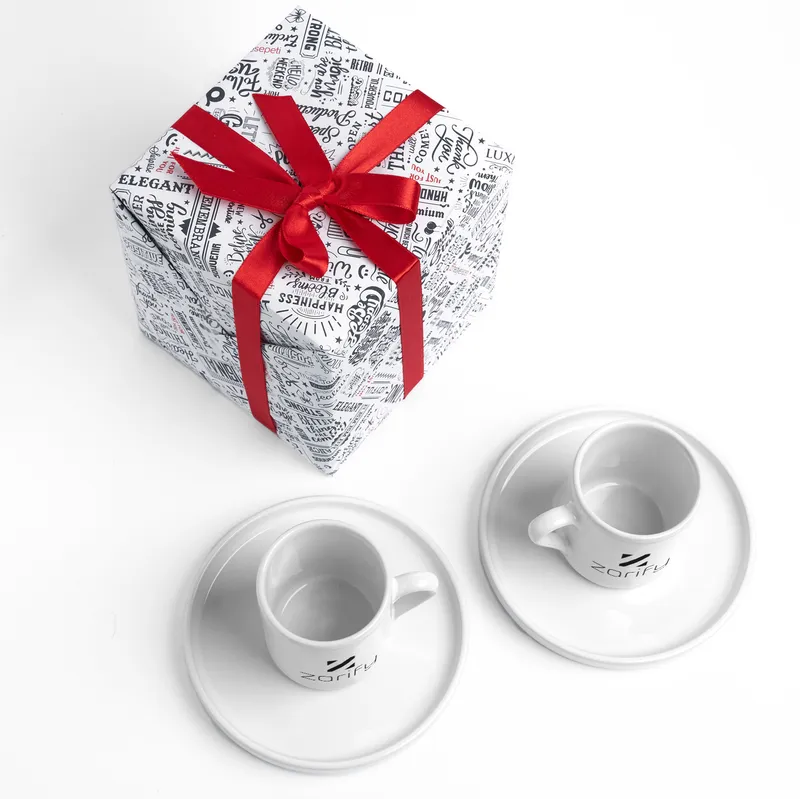 Personalised Logo Espresso Cup Set for Corporate Gifts