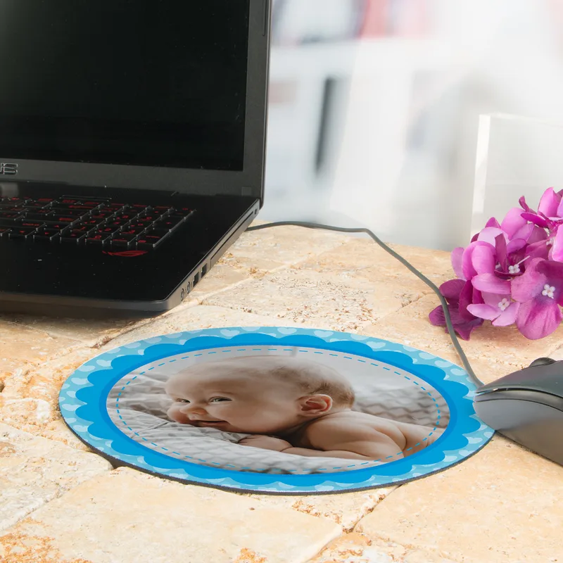Personalised Photo Mousepad for Office Keepsakes
