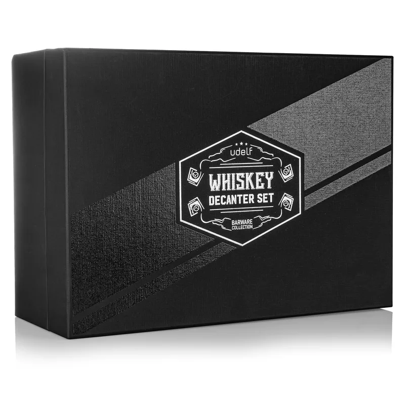 Orkney Personalized Whiskey Set in Premium Matte Black Box