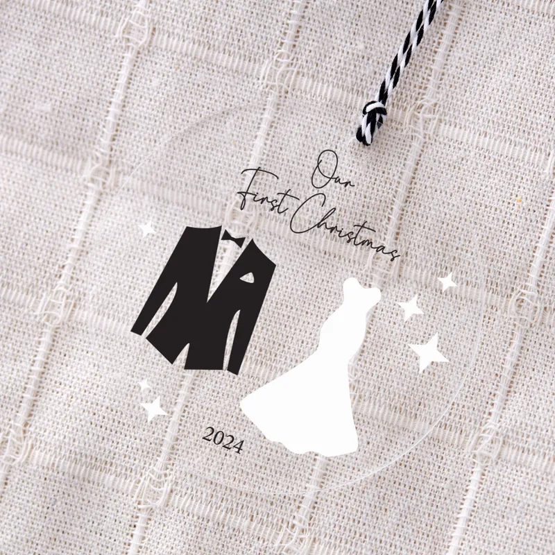 Our First Christmas Pine Tree Ornament