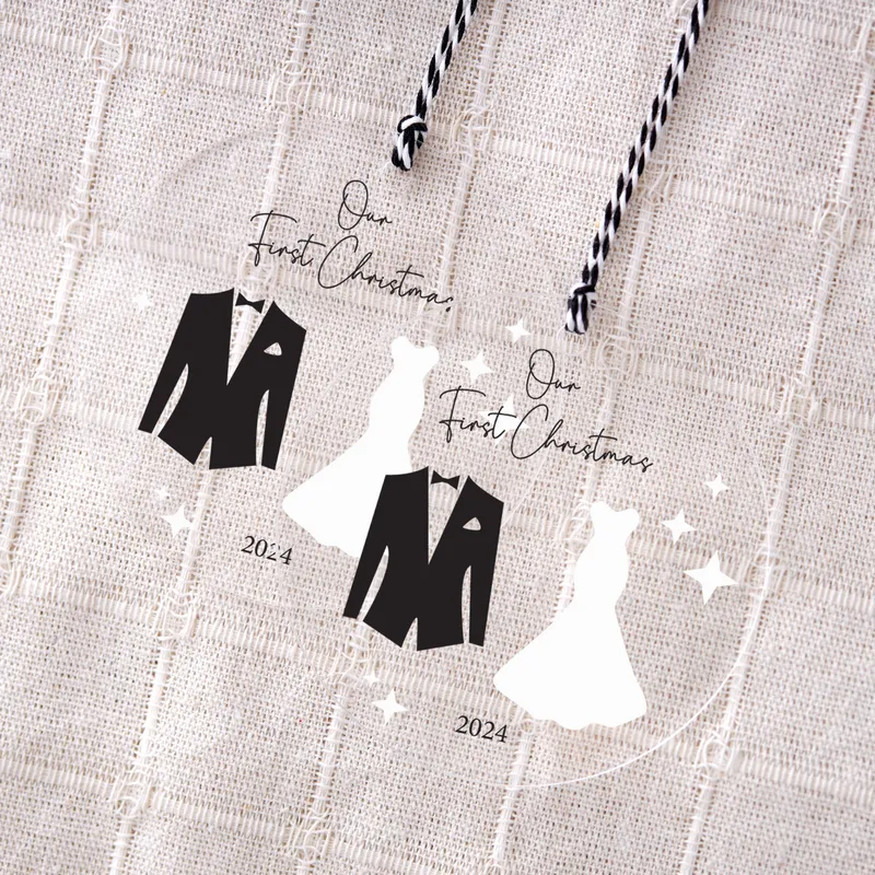 Our First Christmas Pine Tree Ornament