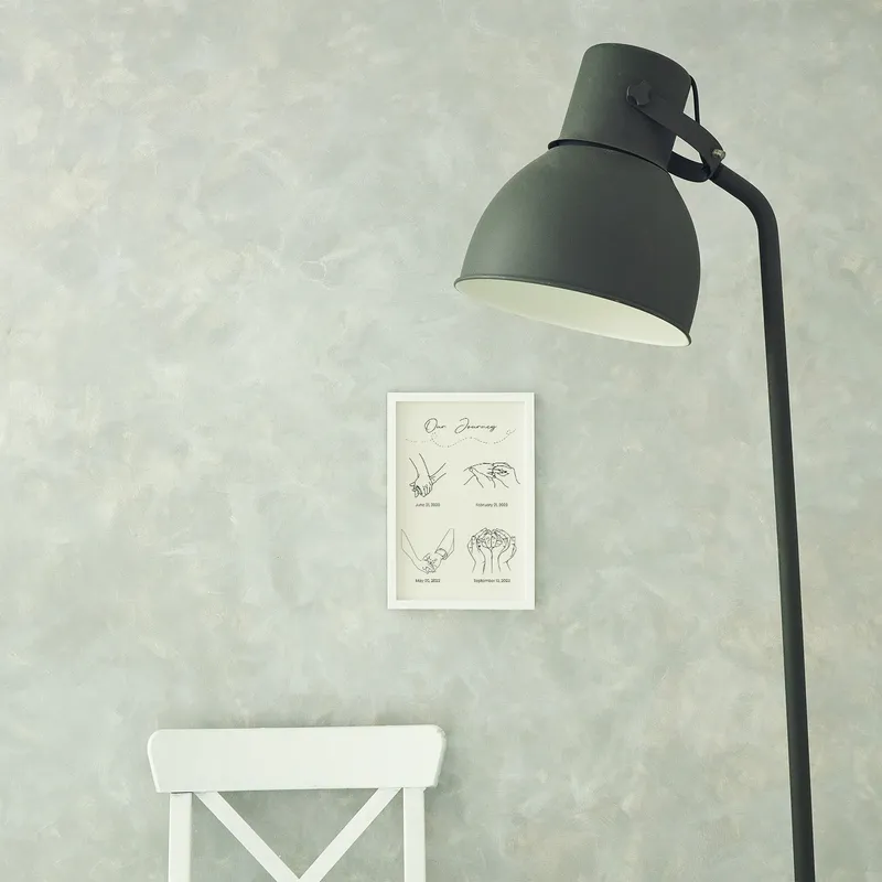 Personalised White Photo Frame with Custom Date for Anniversaries