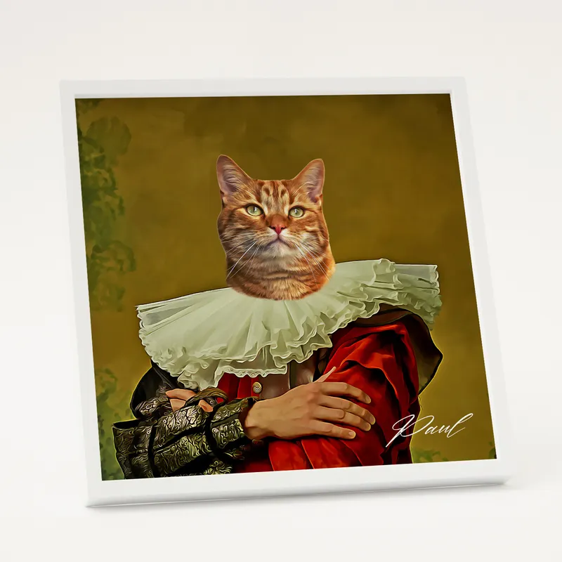 Painting Design Square White Photo Frame