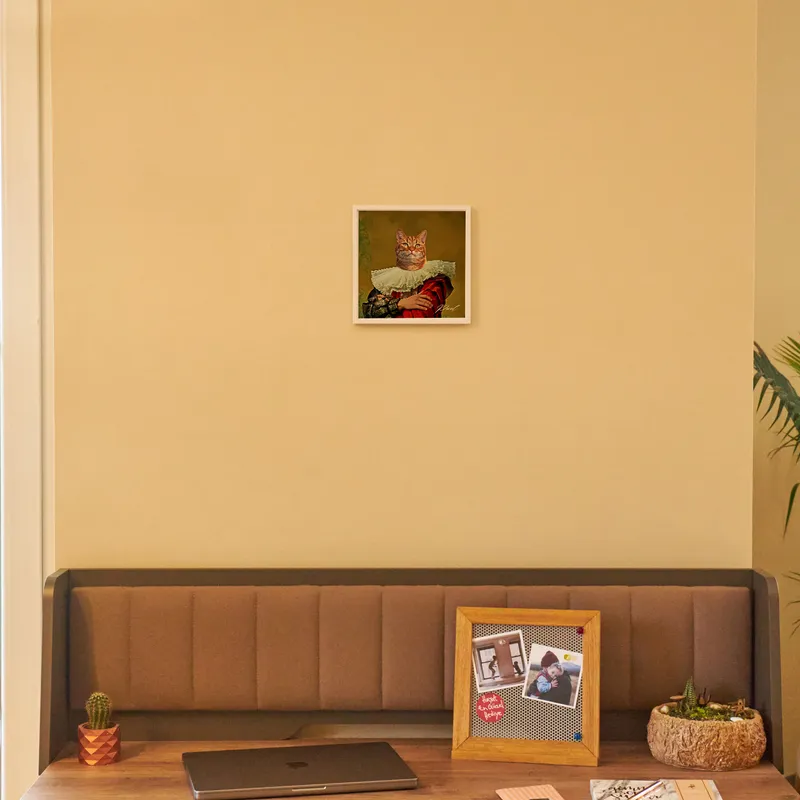 Painting Design Square White Photo Frame